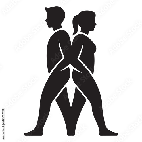 Photographer male and female Vector Black silhouettes. Good use for symbol, logo, web icon, mascot, or any design you want. Easy to use. with white background