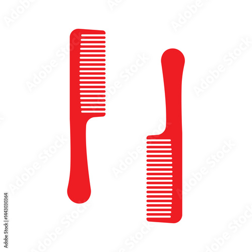 comb vector illustration design template