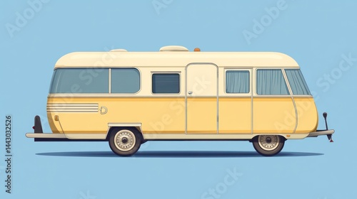 Retro Campervan Illustration