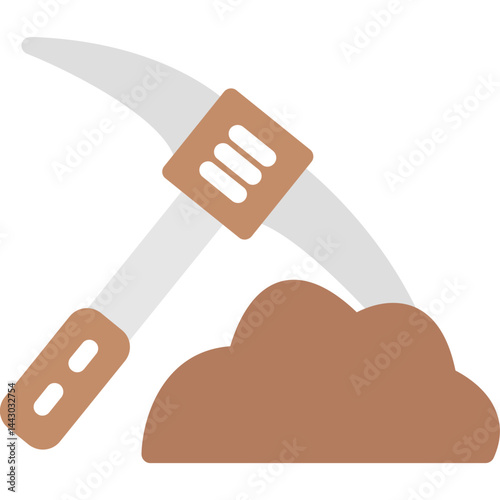 Hoe Flat Icon