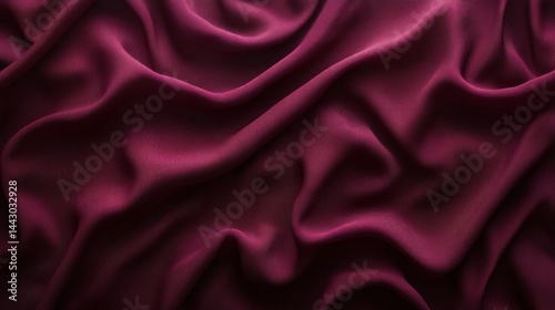 Rich burgundy fabric folds