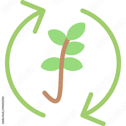 Crop Rotation Flat Icon