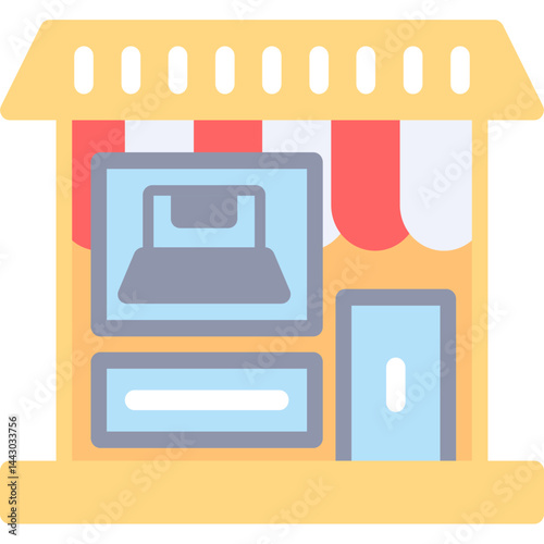 Electronics Store Flat Icon