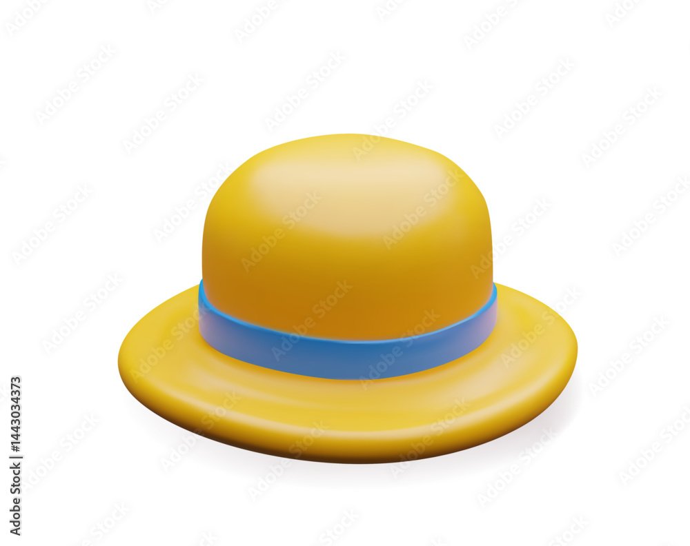 3d summer hat for beach. Three-dimensional sun protection head wear accessory. Straw clothing for vacation. Panama with ribbon. Lady farmer costume. Woman elegant design for travelling. 3d summer hat for beach. Three-dimensional sun protection head wear accessory. Straw clothing for vacation. Panama with ribbon. Lady farmer costume. Woman elegant design for travelling.
