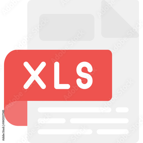 XLS Flat Icon