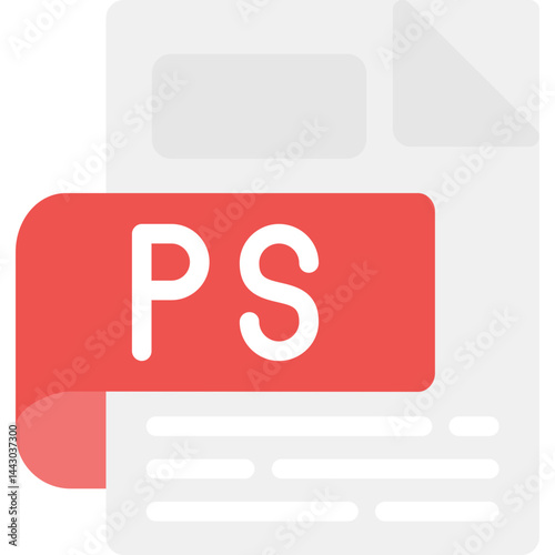 PS Flat Icon