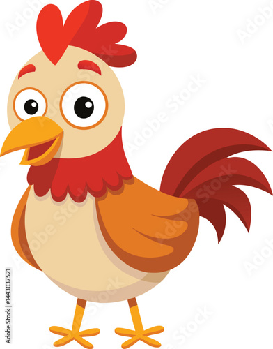 chicken cartoon vector