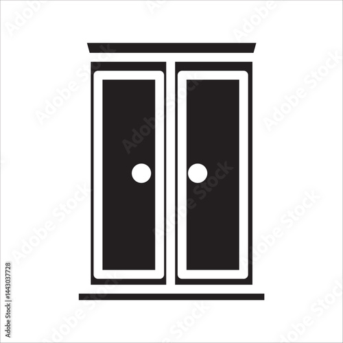 wardrobe icon.vector wardrobe vector illustration,on white background