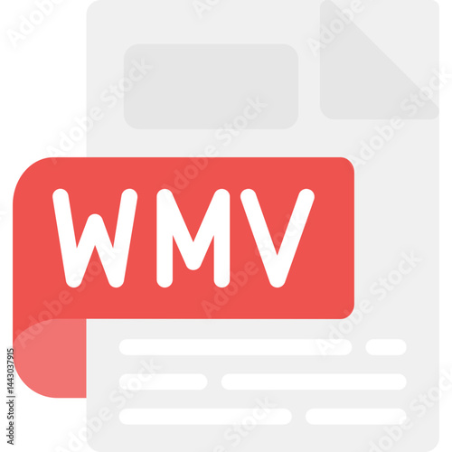 WMV Flat Icon