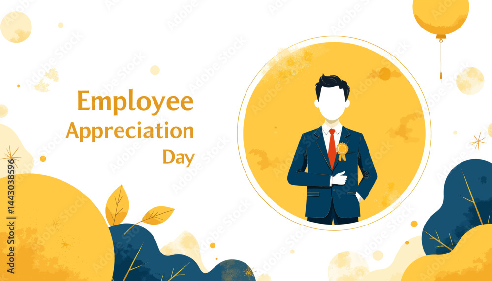 Employee Appreciation Day with Faceless Man in Suit