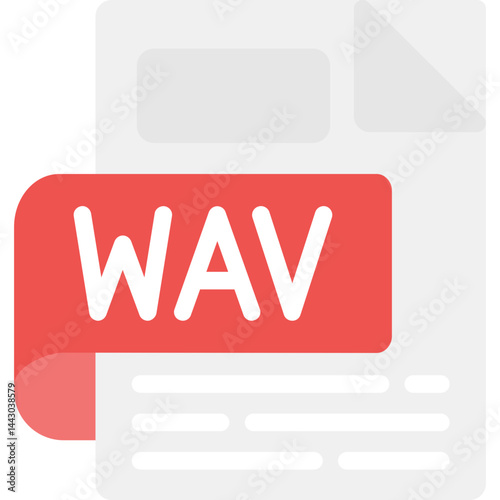 WAV Flat Icon