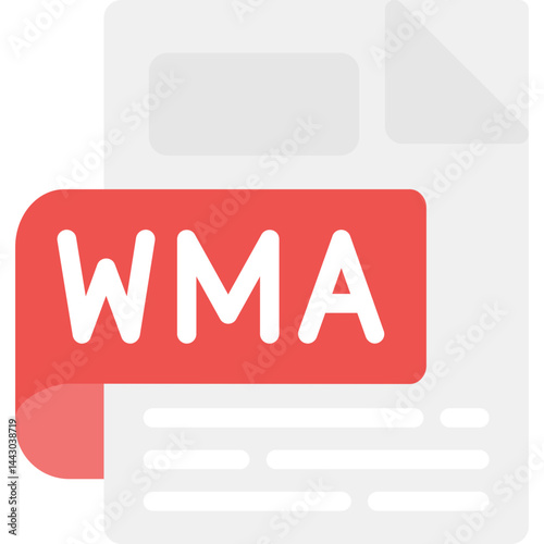 WMA Flat Icon
