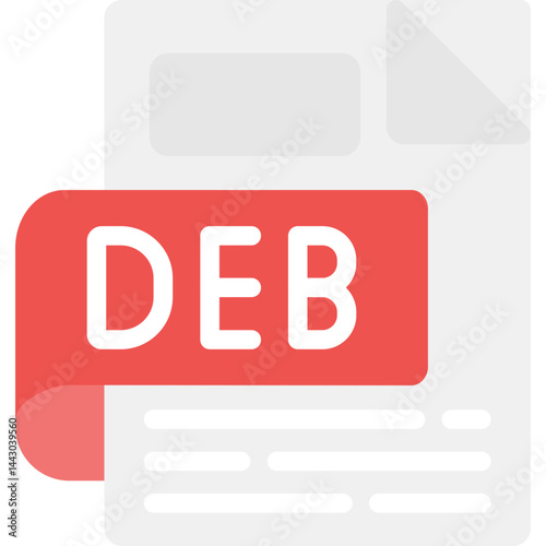 DEB Flat Icon