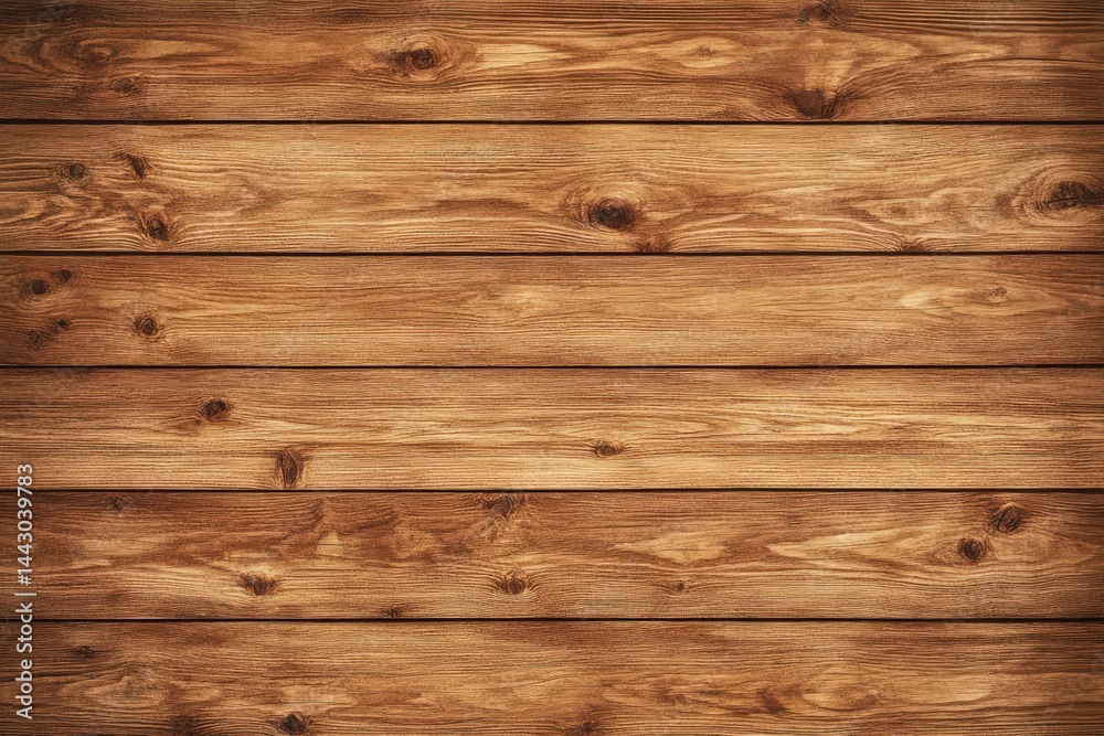 Naklejka premium Close-up view of horizontal wooden planks.