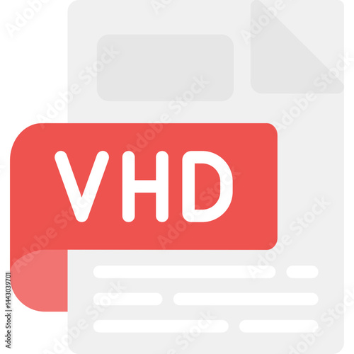 VHD Flat Icon