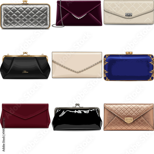 classic clutch bag image set