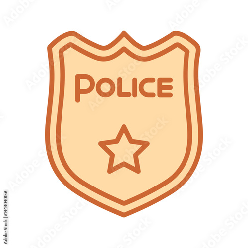 Police Badge Vector Icon