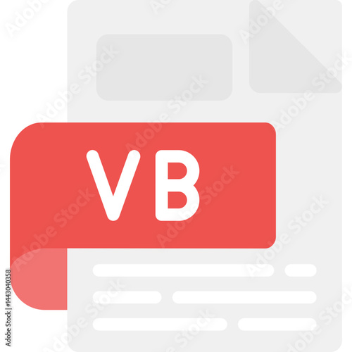 VB Flat Icon