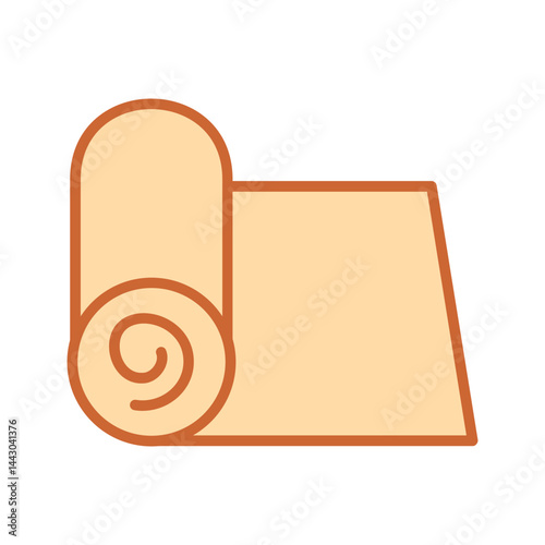 Yoga Mat Vector Icon