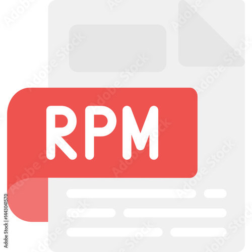 RPM Flat Icon