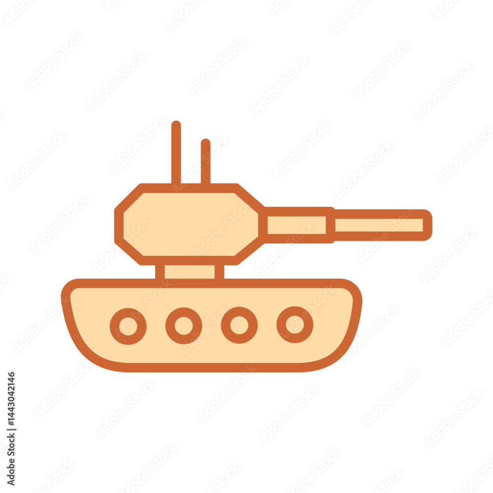 Obraz premium Tank Vector Icon