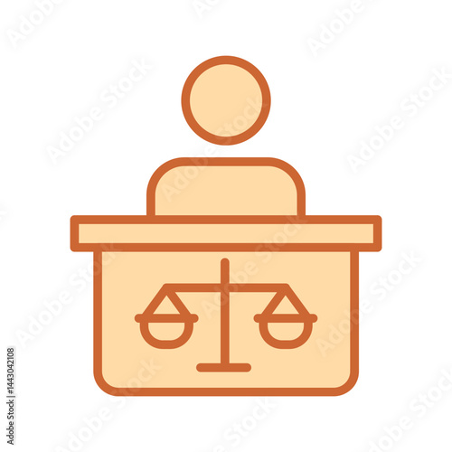 Attorney Vector Icon