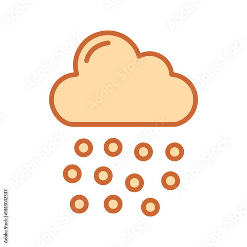 Hailstorm Vector Icon