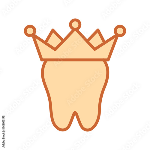 Dental Crown Vector Icon