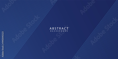 Blue background. Vector abstract, science, futuristic, energy technology concept. Digital image of light rays, stripes lines with blue light over dark blue