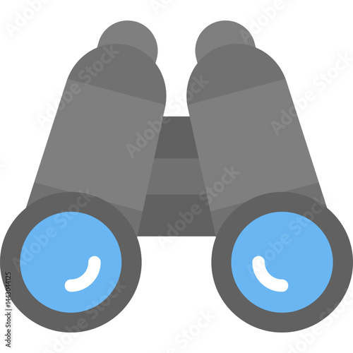 Birdwatching Binoculars Flat Icon