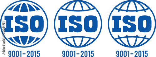 ISO 9001:2015 Certified Symbol Quality Assurance Logo & Certification Vector	
