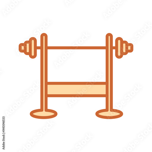 Bench Press Vector Icon