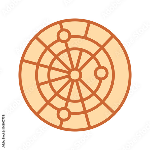 Weather Radar Vector Icon