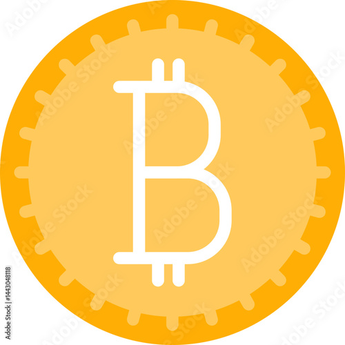 Cryptocurrency Flat Icon