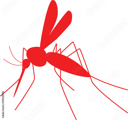 silhouette image of a mosquito