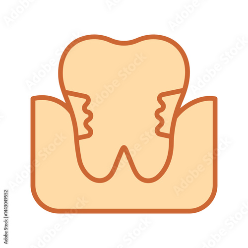 Gum Disease Vector Icon