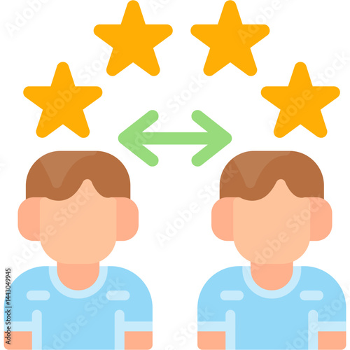 Peer Review Flat Icon