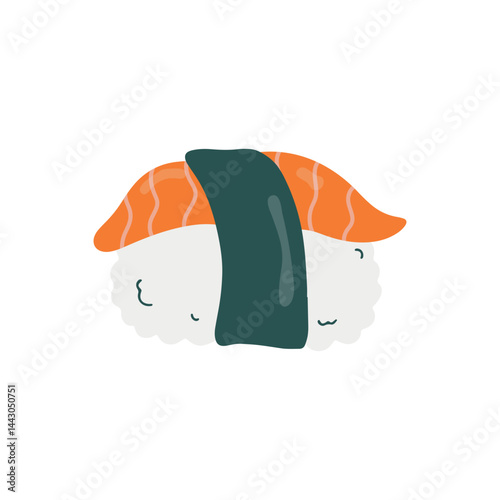 Hand-Drawn Sushi Elements Illustration