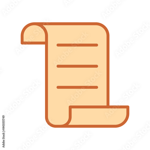 Shopping Receipt Vector Icon