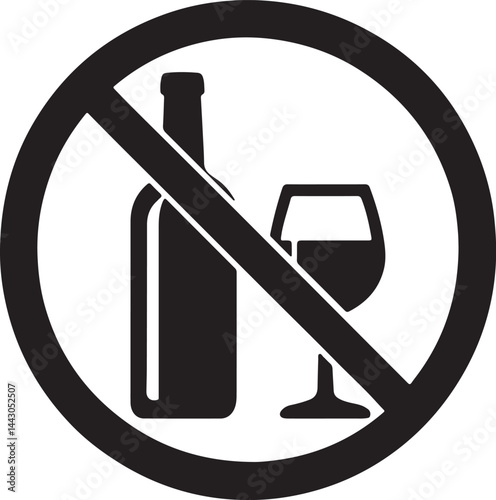 no alcohol sign