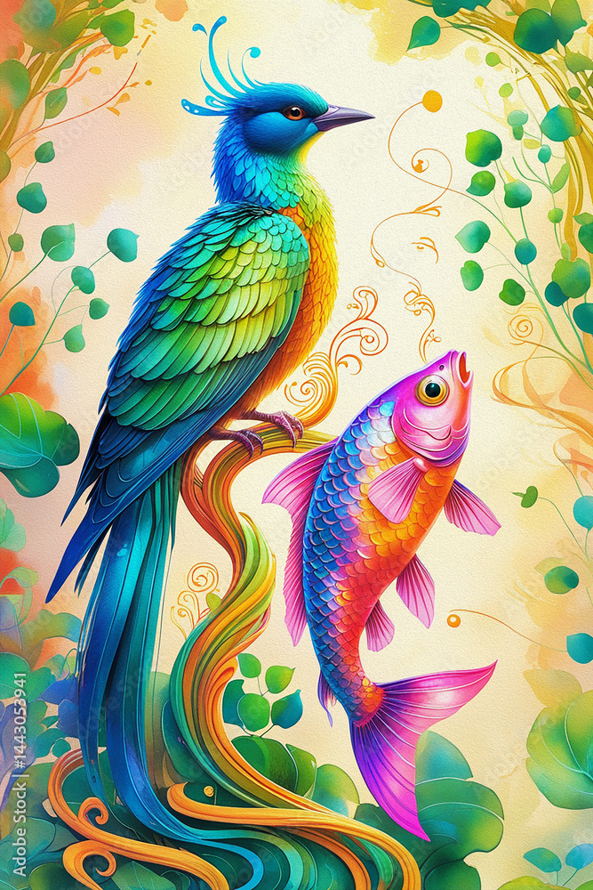 Obraz premium peacock feather background