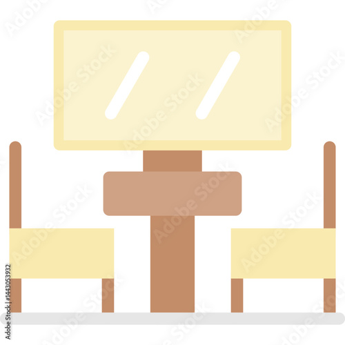 Interrogation Room Flat Icon