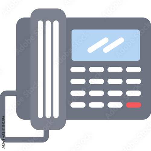 Landline Phone Flat Icon
