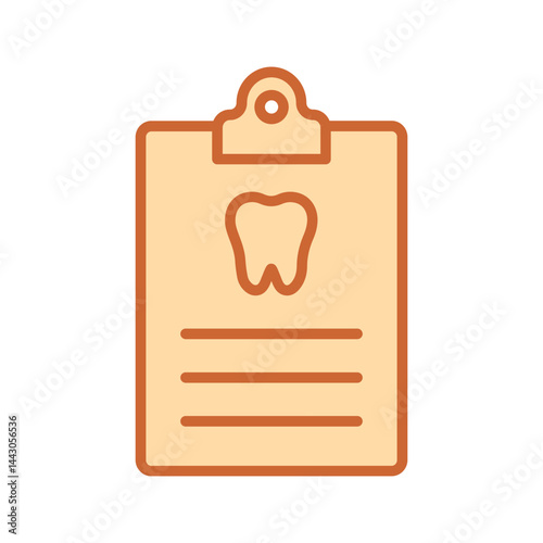 Dental Records Vector Icon
