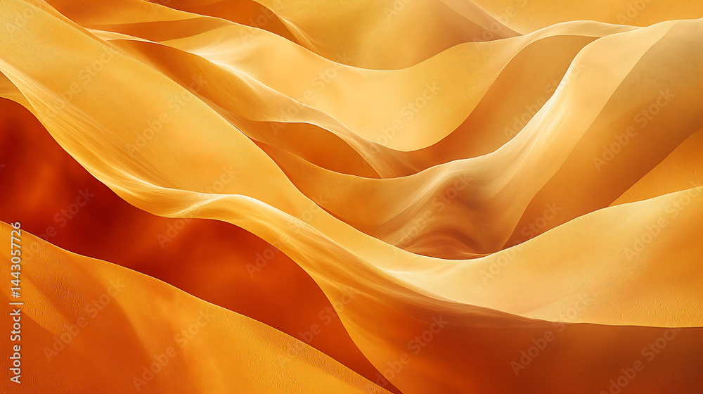 Obraz premium Surreal desert aerial view reimagined as flowing organic patterns in earthy tones, ideal for travel or eco-friendly designs