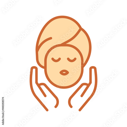 Scalp Massage Vector Icon