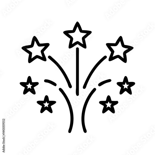 fireworks festive fireworks display on transparent background for web and graphic design