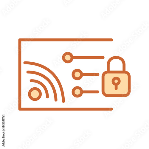 Secure Wi-Fi Vector Icon