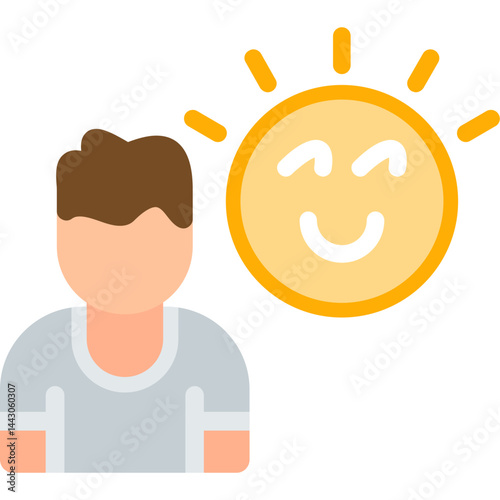 Optimism Flat Icon