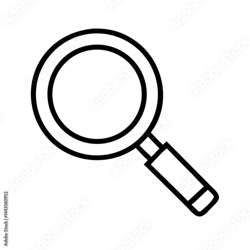 magnifying glass search security on transparent background for web and graphic design